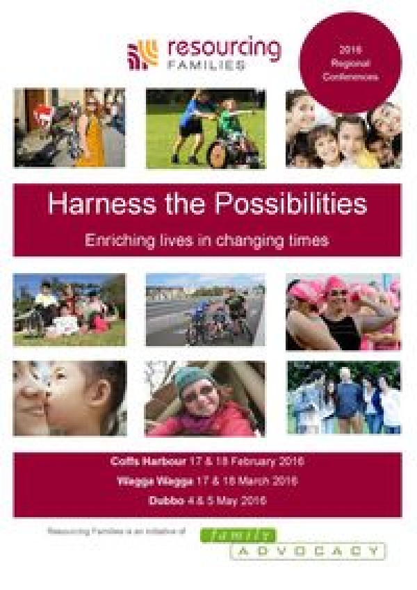 CONFERENCE: Harness the Possibilities: Enriching lives in changing times 