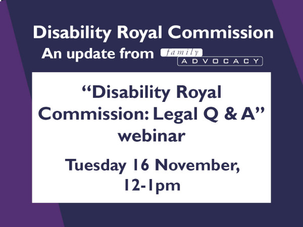 Disability Royal Commission - Legal Q&A